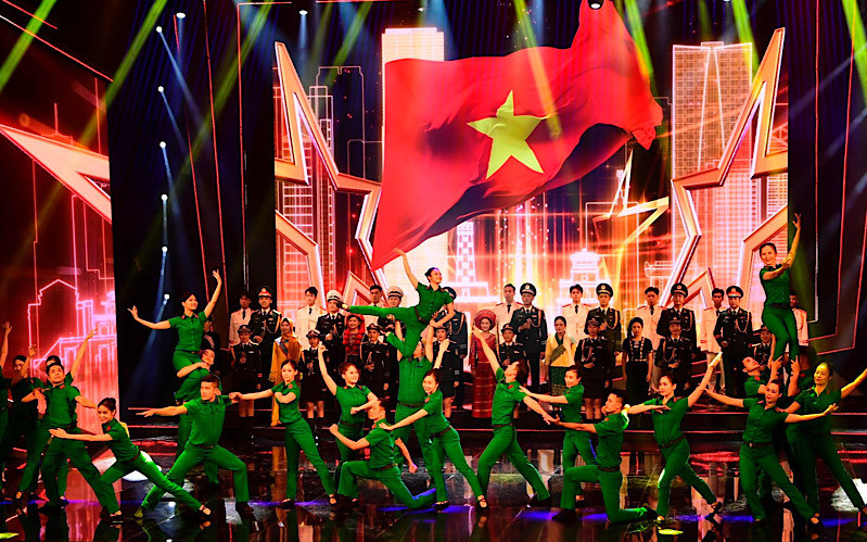 A performance at the opening ceremony