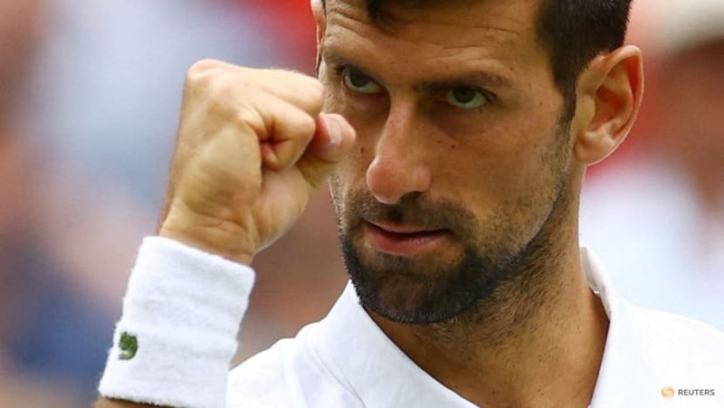 Tennis - Wimbledon - All England Lawn Tennis and Croquet Club, London, Britain - July 10, 2023 Serbia's Novak Djokovic celebrates winning his fourth round match against Poland's Hubert Hurkacz. (Photo: Reuters)