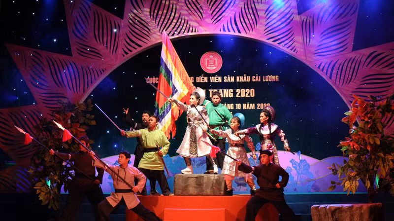 The contest aims to seek new ‘Cai Luong’ talents (Photo: baolongan.vn)