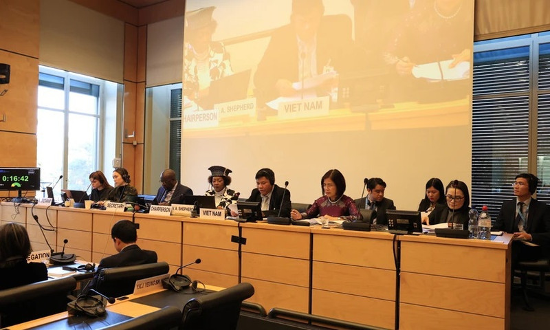 At the 111th session of the Committee on the Elimination of Racial Discrimination (Photo: VNA)