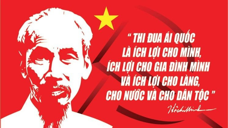 A poster on promoting patriotic emulation (Photo: Department of Culture)