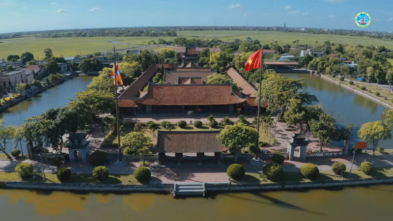 An aerial view of Keo Pagoda special national relic site in Thai Binh Province (Photo: thaibinh.gov.vn)