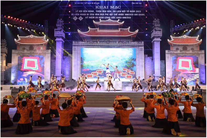 A performance at the opening ceremony