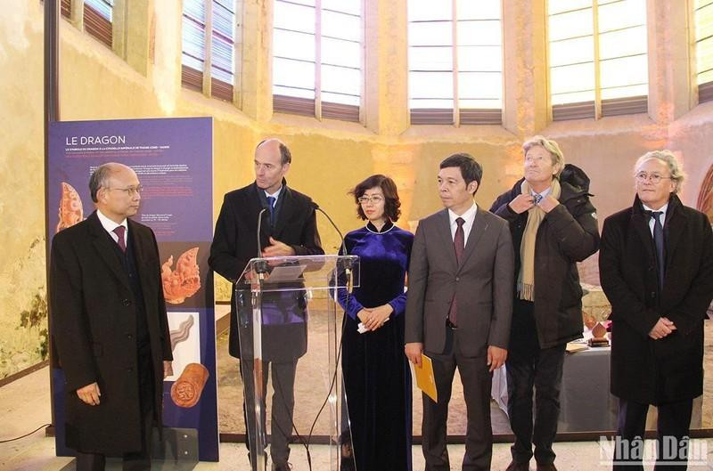 The opening ceremony of the space promoting the cultural heritage of the Imperial Citadel of Thang Long. 