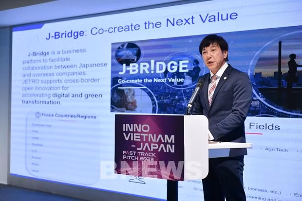 The programme “Inno Vietnam – Japan Fast Track Pitch 2023” is launched in Hanoi on August 29. (Photo: VNA)