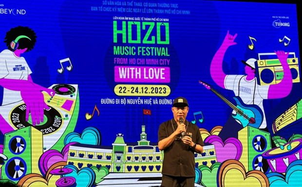 Huy Tuan, General Director of the HOZO 2023 music festival (Photo: nld.com.vn)