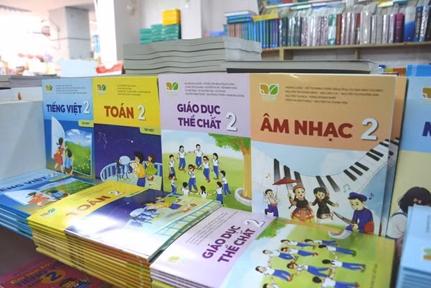 Some textbooks of the new general education programme (Photo: VietnamPlus)