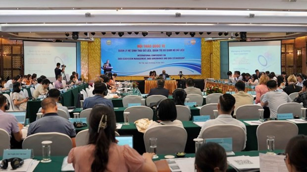 International experts from the Economic and Social Commission for Asia and the Pacific, UNFPA Asia-Pacific Regional Office, Denmark, Japan, the Republic of Korea, Singapore, and Thailand shared insights and experiences at the conference. (Photo: VNA)