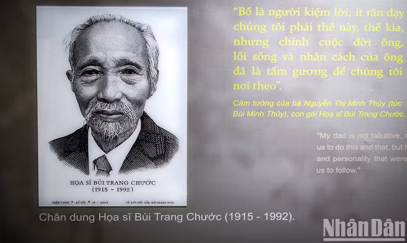 Portrait of talented artist Bui Trang Chuoc.