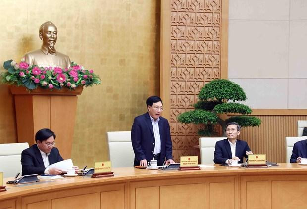 Deputy Prime Minister Pham Binh Minh speaks at the event (Photo: VNA)