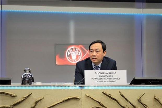 Ambassador Duong Hai Hung, Permanent Representative of Vietnam to the WFP (Photo: VNA)