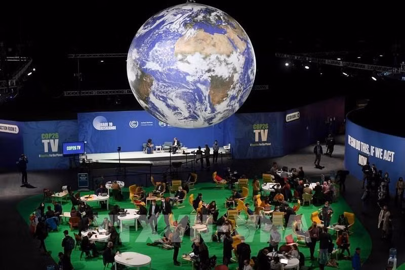 A session of COP26 in Glasgow, Scotland, the UK. (Photo: AFP/VNA)