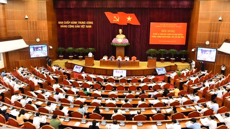 [In Pictures] General Secretary Nguyen Phu Trong chairs a conference on local anti-corruption