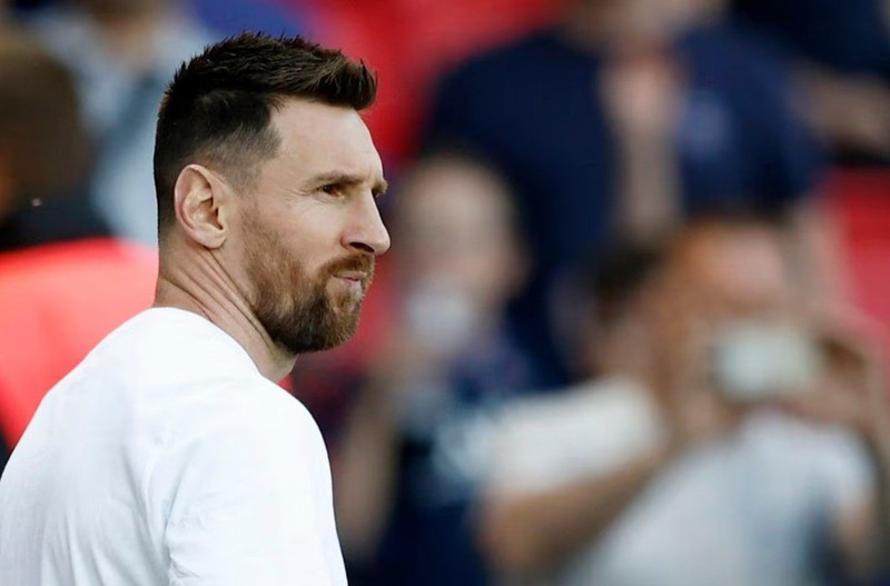 Paris St Germain's Lionel Messi during the warm up before the match - Ligue 1 - Paris St Germain v Clermont - Parc de Princes, Paris, France - June 3, 2023. (Photo: Reuters)