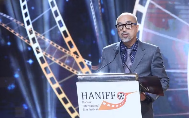 Head of the Vietnam Cinema Department under the Ministry of Culture, Sports and Tourism Vi Kien Thanh speaks at the event