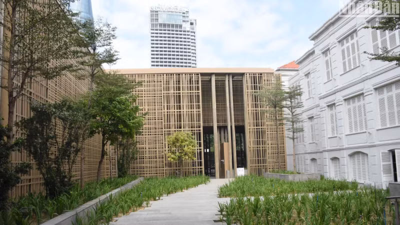 Green space in the Da Nang Museum. (Photo: ANH DAO)