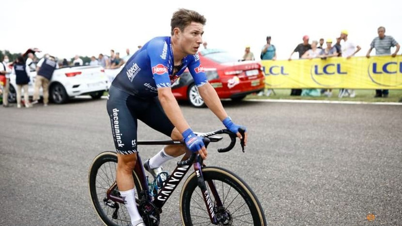 Cycling - Tour de France - Stage 4 - Dax to Nogaro - France - July 4, 2023 Alpecin–Deceuninck's Jasper Philipsen after winning stage 4. (Photo: Reuters)