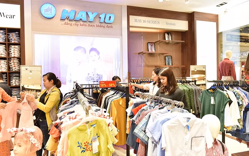 Consumers shop at the store of Garment 10 Corporation.