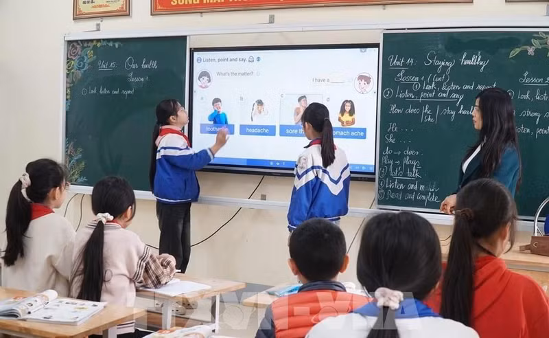 Vietnam is set to waive all school fees for students from kindergarten to high school levels in the public school system nationwide from the 2025-2026 school year. (Photo: VNA)