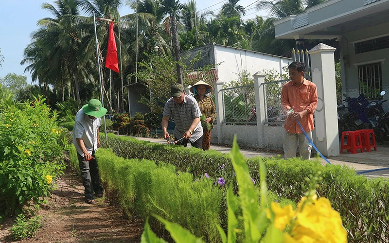 The movement to build model new-style rural areas is spreading in Soc Trang Province.