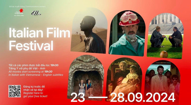  The Italian Film Festival 2024 will take place at the National Cinema Centre in Hanoi from September 23 to 28.