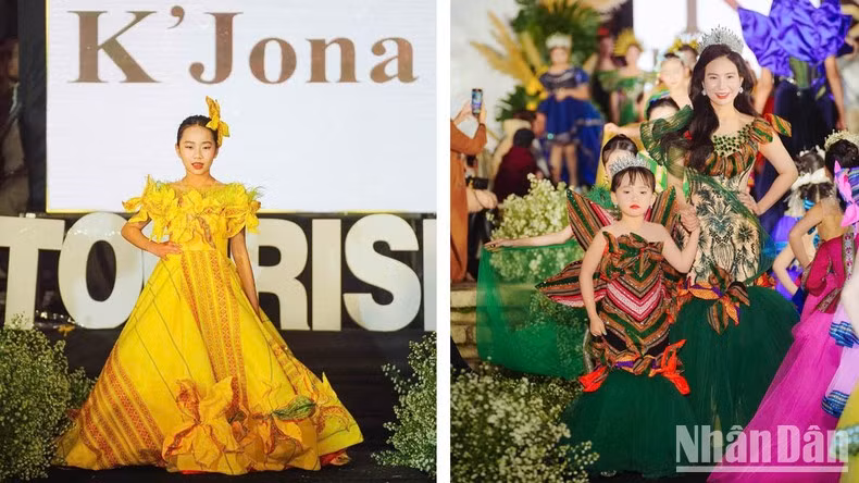 The ‘Flower Garden of Brocade' collection is inspired by the natural beauty and distinctive floral colours of Da Lat City in Lam Dong Province. 