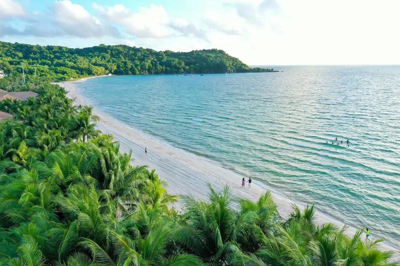 An overview of Kem beach, Phu Quoc island (Photo: Sun Group)