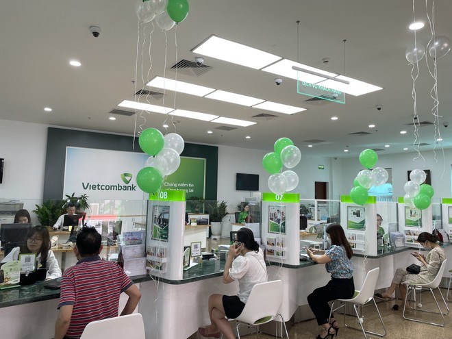 A transaction office of Vietcombank (Photo: VNA)