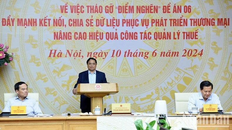 Prime Minister Pham Minh Chinh speaking at the conference (Photo: NDO)