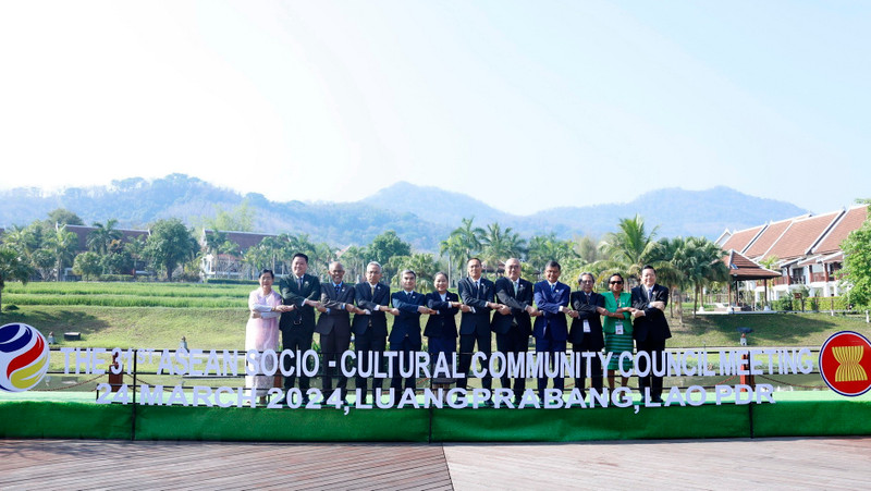 Heads of delegations to the 31st Meeting of the ASCC Council. (Photo: VNA) 