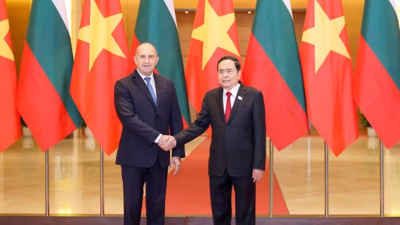 National Assembly Chairman Tran Thanh Man meets with Bulgarian President Rumen Radev (Photo: NDO)