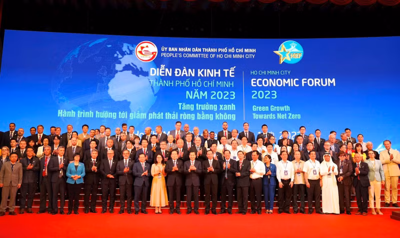 Delegates at the Ho Chi Minh City Economic Forum 2023 (Photo: baotainguyenmoitruong.vn)