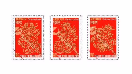 Australia Post releases set of stamps on New Year of Dragon (Photo: Australia Post)