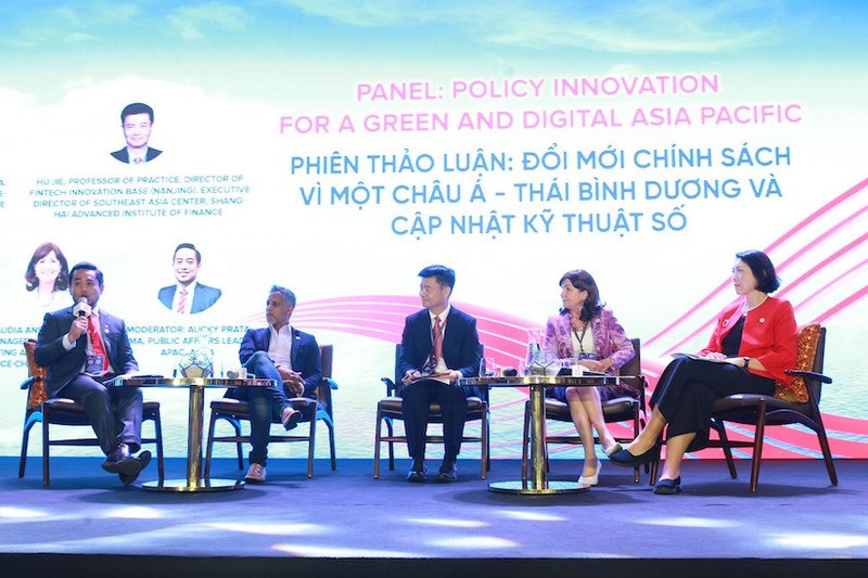 Participants in a panel discussion held within the framework of the ACCA Asia Pacific Dialogue 2024