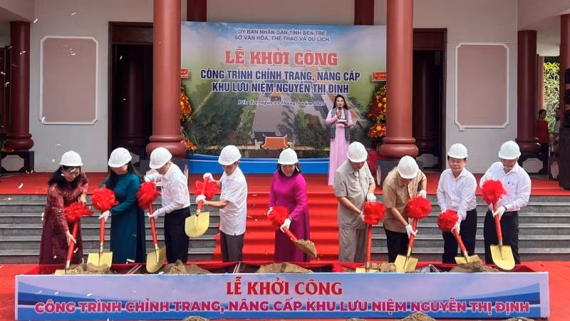 Work starts on renovation project of General Nguyen Thi Dinh’s memorial house 