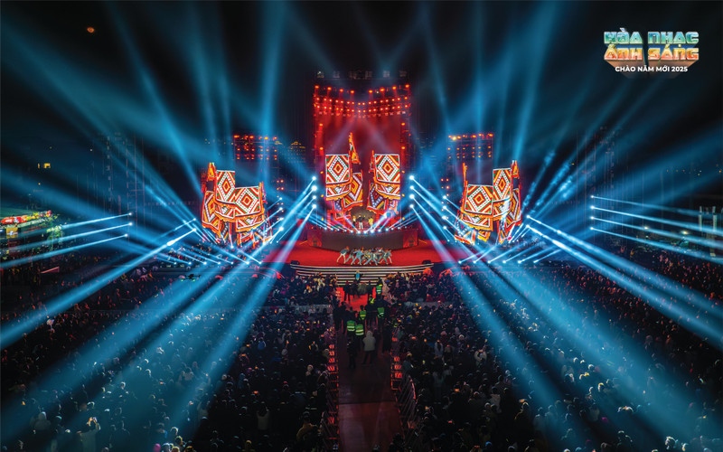 Light Symphony 2025 marked a transformative step for Hanoi in applying technology to enhance heritage values and develop cultural industries. (Photo: Hanoi International Light Festival)