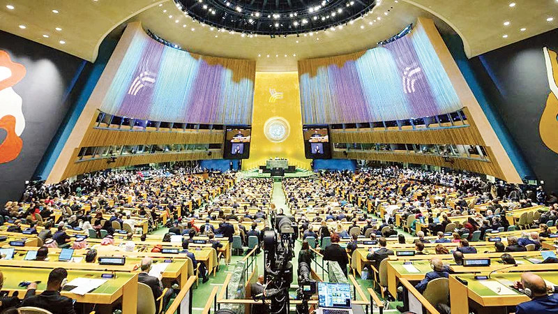 World leaders adopt the Pact for the Future at the Summit of the Future in September 2024 (Photo: UN News)