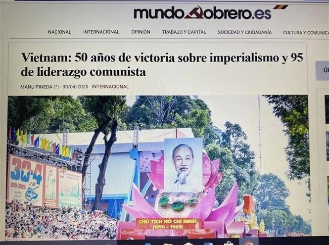 The article on Mundo Obrero (Photo: Screenshot)
