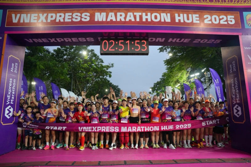 More than 12,000 runners join VnExpress Marathon Hue 2025 (Photo: VnExpress)