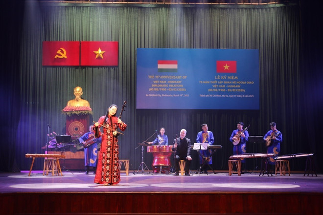 An art performance at the ceremony (Photo: VNA)