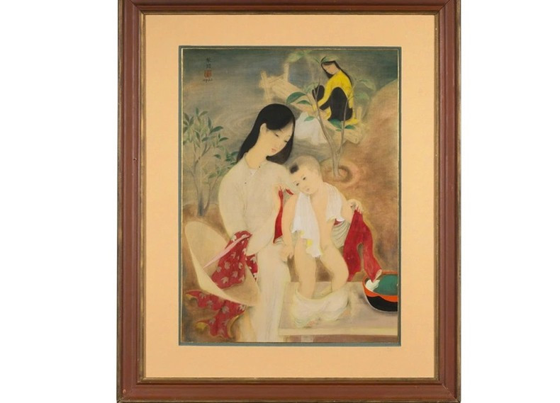 'Le Bain' painting by artist Le Pho sells for 2 million EUR at auction in France