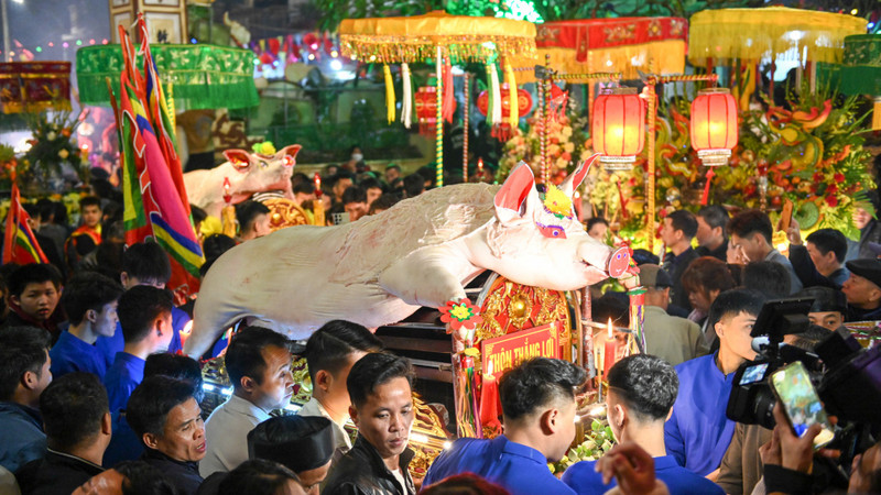 The ceremony worships the village’s tutelary deity, Tam Lang - a talented general under the reign of Hung Due Vuong, the 18th Hung King.