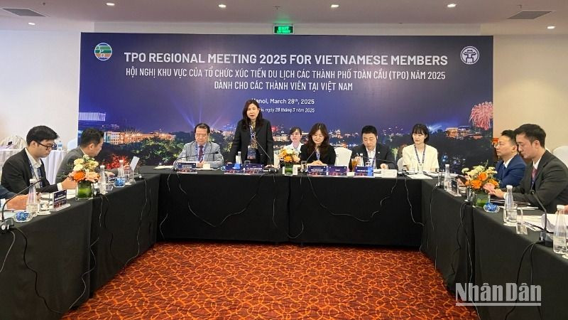 The Tourism Promotion Organisation for Global Cities (TPO) Regional Meeting 2025 for Vietnamese Members takes place in Hanoi. (Photo: NDO)