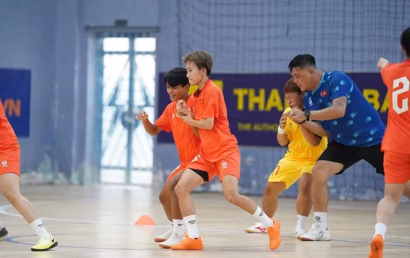 The national women's futsal team of Vietnam are undergoing training for AFC Women's Futsal Asian Cup 2025 (Source: AFF)