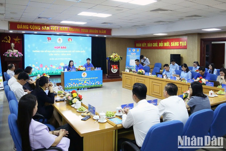 At the press conference 