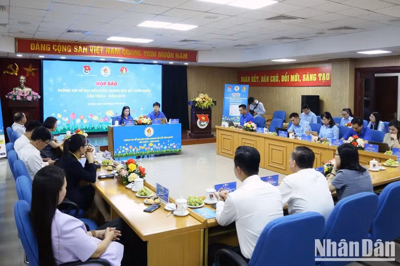 At the press conference 