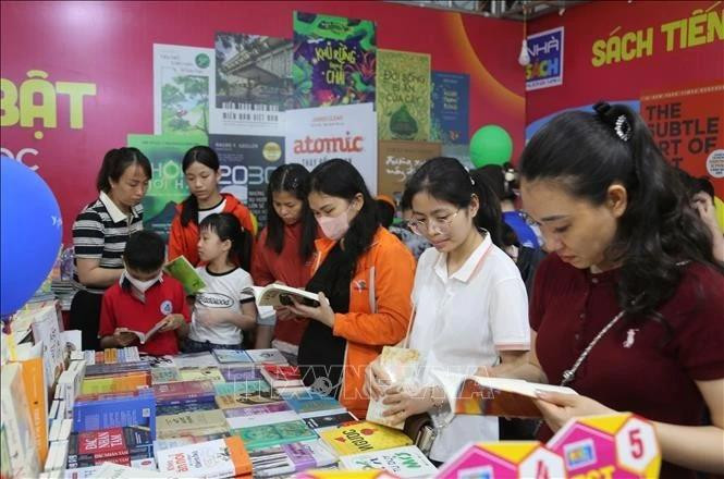 Hai Phong Book Street 2025 features over 10,000 titles in the debut event (Photo: VNA)