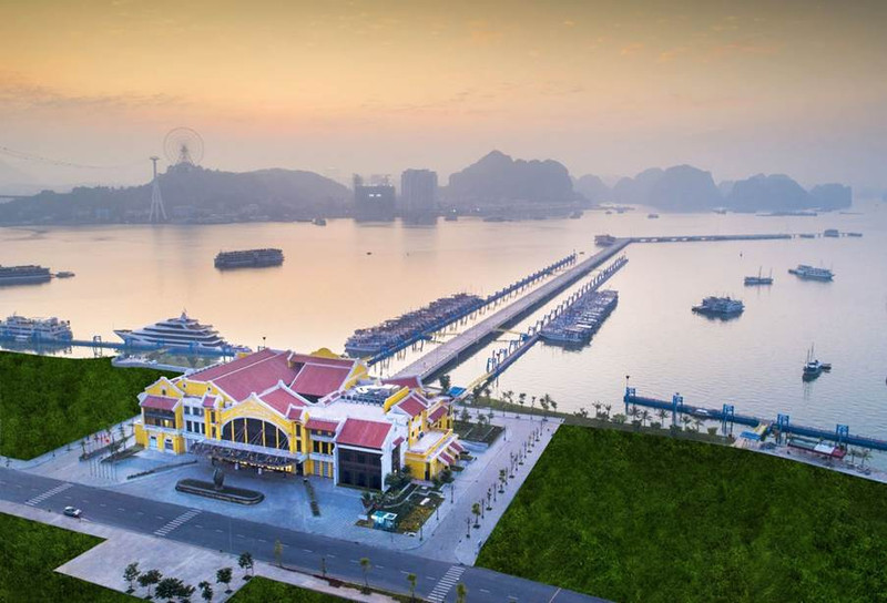 A panoramic view of Ha Long International Cruise Port from above