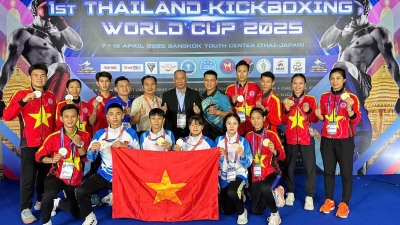 Vietnam secures five gold medals at 2025 Thailand Kickboxing World Cup