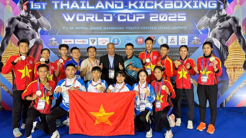Vietnam secures five gold medals at 2025 Thailand Kickboxing World Cup